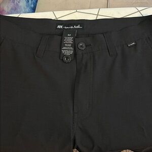 Travis Mathew Black Flat Front Men's Shorts